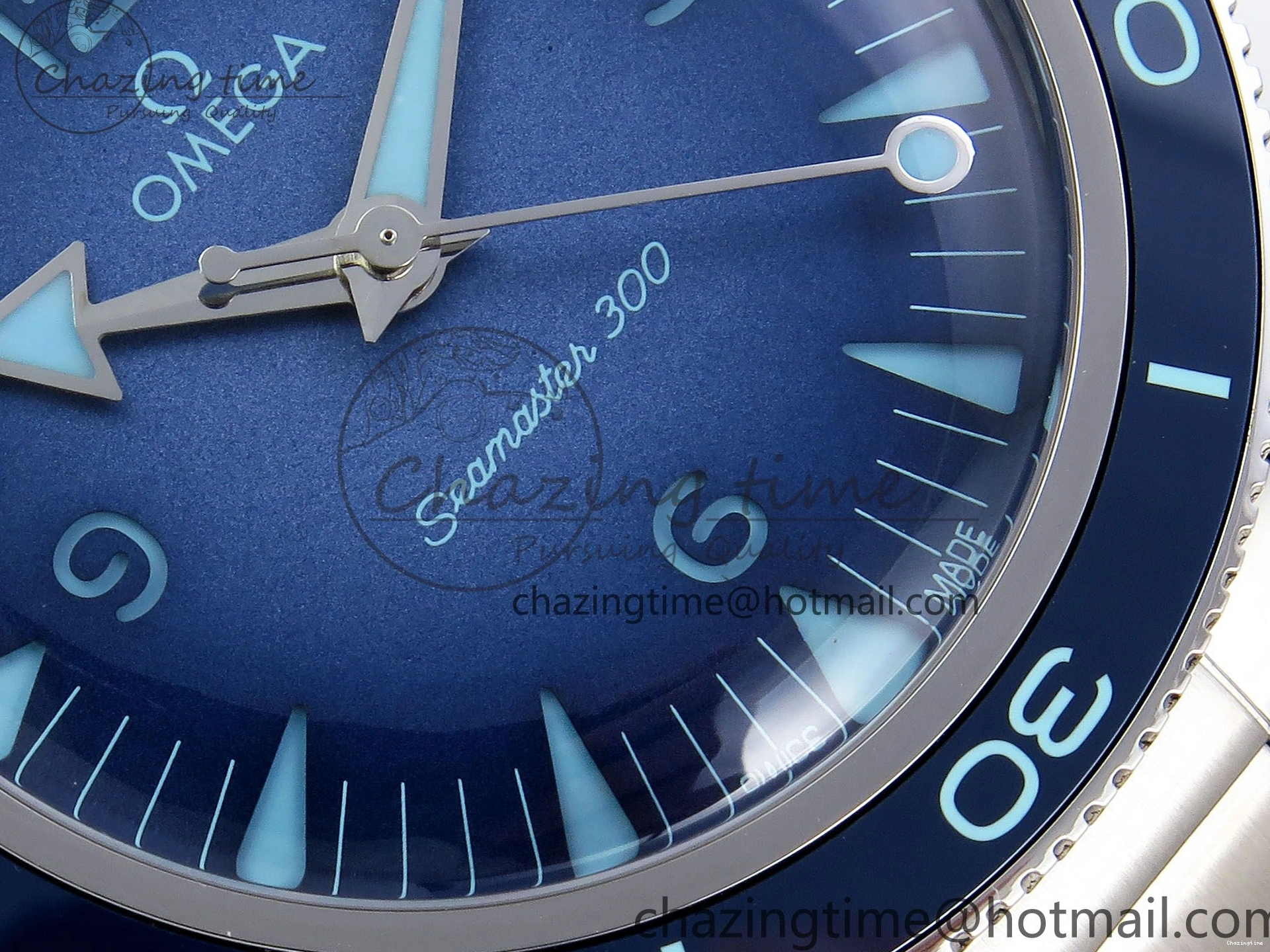 0101 Seamaster 300 Heritage VSF 1:1 Best Edition Blue Dial on SS Bracelet A8912 Super Clone Packable 7716